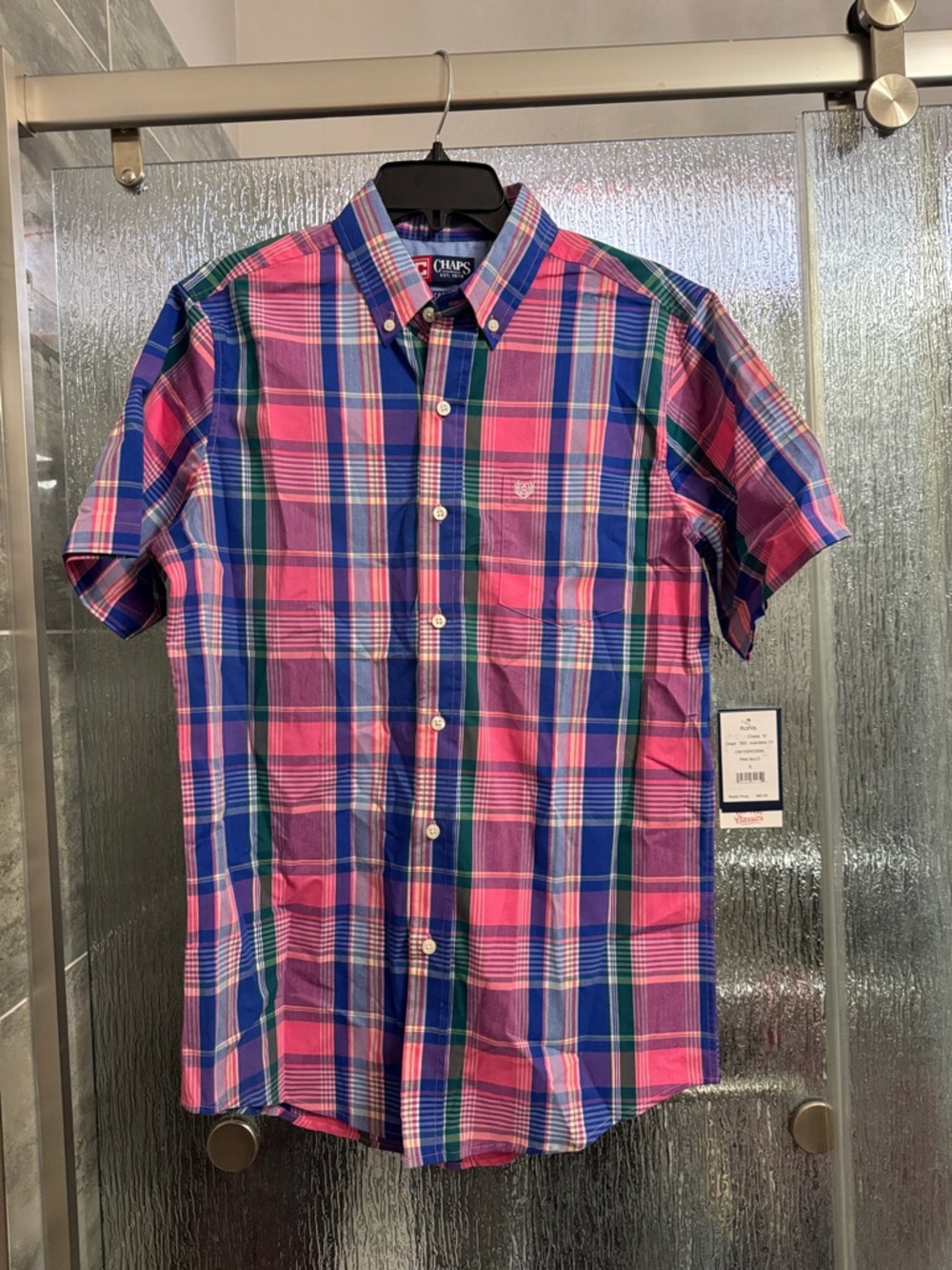 Chaps Plaid Short-Sleeve Button-Down Shirt